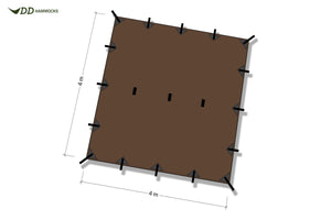 DD Tarp XL 4m x 4m (Choice of colour)